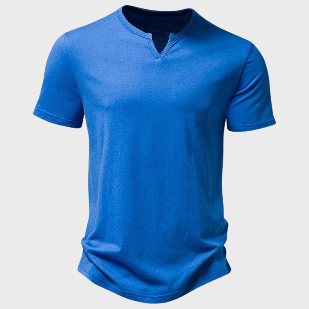 Men's Short Sleeve Henley T-Shirt