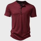 Men's Short Sleeve Henley T-Shirt