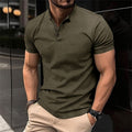 Men’s Slim Fit Button Polo Shirt