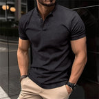 Men’s Slim Fit Button Polo Shirt