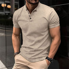 Men’s Slim Fit Button Polo Shirt