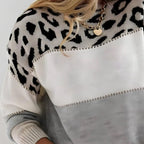 Women's Animal Print Knit Sweater