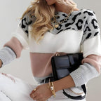 Women's Animal Print Knit Sweater