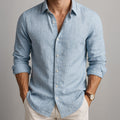 Men's Linen Casual Button Shirt