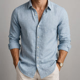 Men’s Lightweight Long Sleeve Button-Down Shirt