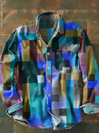 Men's Patchwork Casual Shirt