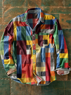 Men's Patchwork Casual Shirt