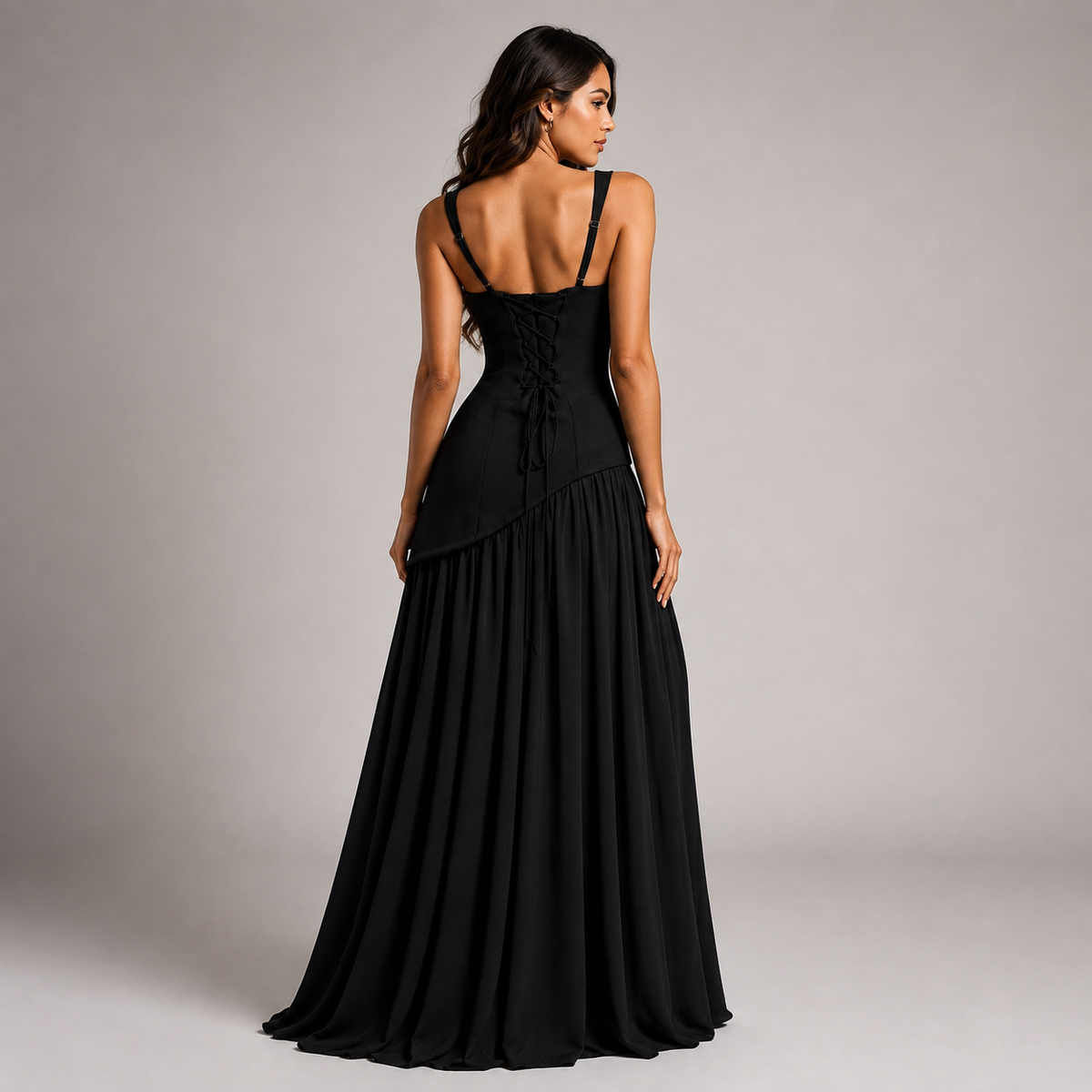 Women's Wedding Guest Maxi Dress with Slit