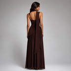 Women's Wedding Guest Maxi Dress with Slit