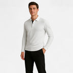 Men's Long Sleeve Casual Polo Shirt