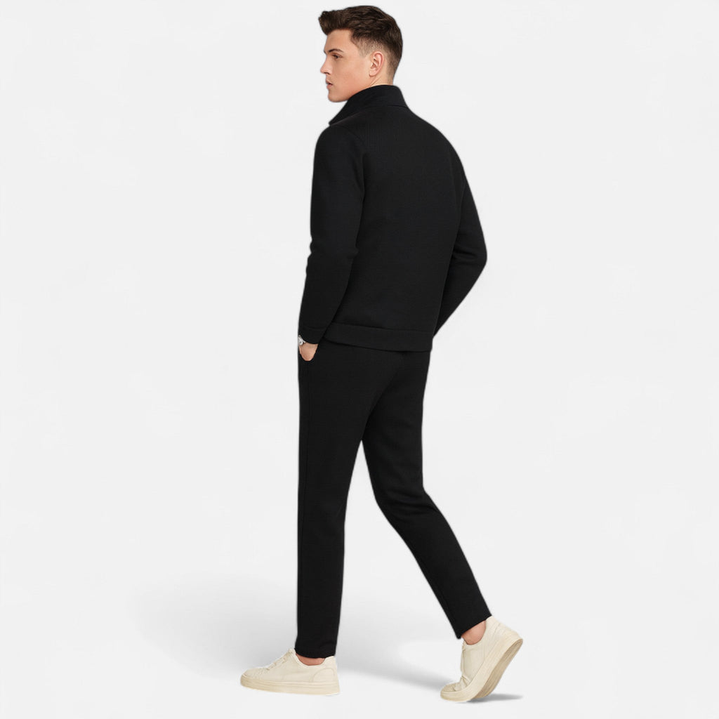 Men's Zip Jacket and Jogger Tracksuit Set