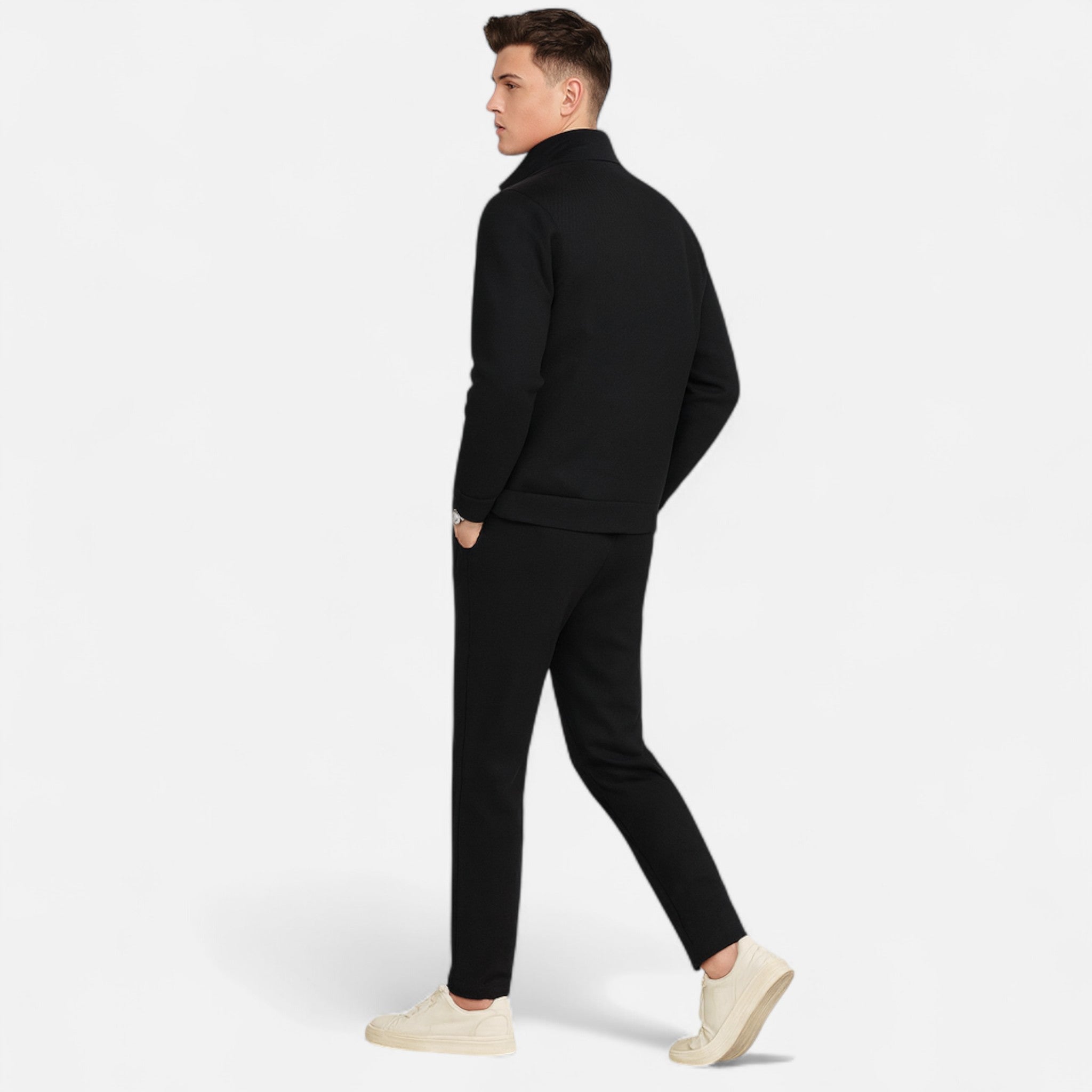 Men's Zip Jacket and Jogger Tracksuit Set