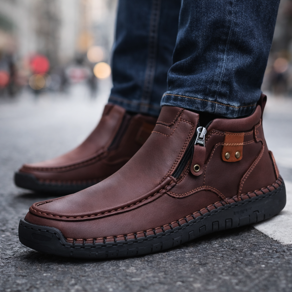 Men's Side Zip Ankle Boots