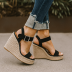 Women’s Ankle-Strap Espadrille Wedge Sandals