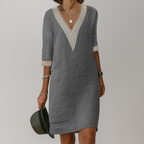 Women's Crochet Trim Shift Dress