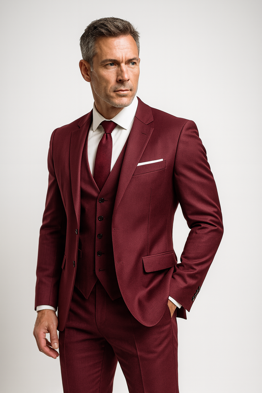 Men’s Three Piece Tailored Suit