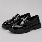 Men’s Chunky Sole Loafers with Metal Detail