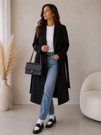 Women's Long Double-Breasted Coat