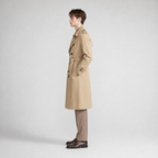 Men’s Double-Breasted Trench Coat with Belt