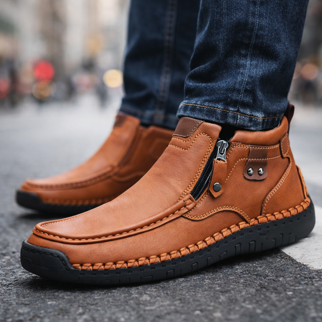 Men's Side Zip Ankle Boots