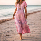Women’s V-Neck Floral Maxi Dress