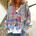 Women’s Colorful Oversized Button Cardigan