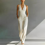 Women’s Halter-Neck Wide-Leg Jumpsuit