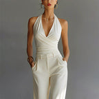 Women’s Halter-Neck Wide-Leg Jumpsuit