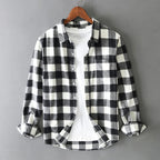 Men's Long Sleeve Plaid Shirt