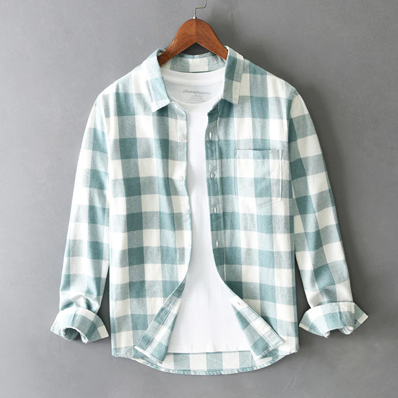 Men's Long Sleeve Plaid Shirt