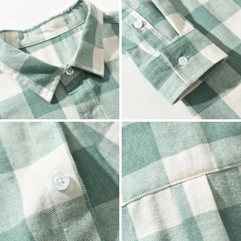 Men's Long Sleeve Plaid Shirt