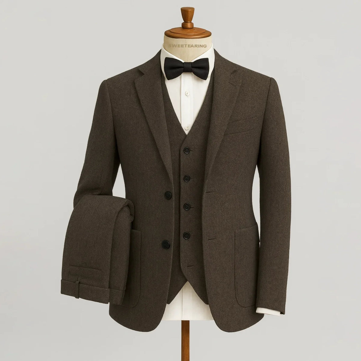 Men's Three-Piece Blazer Vest Trouser Suit
