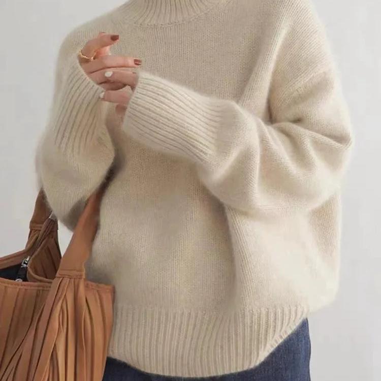 Women’s Oversized Knit Turtleneck Sweater