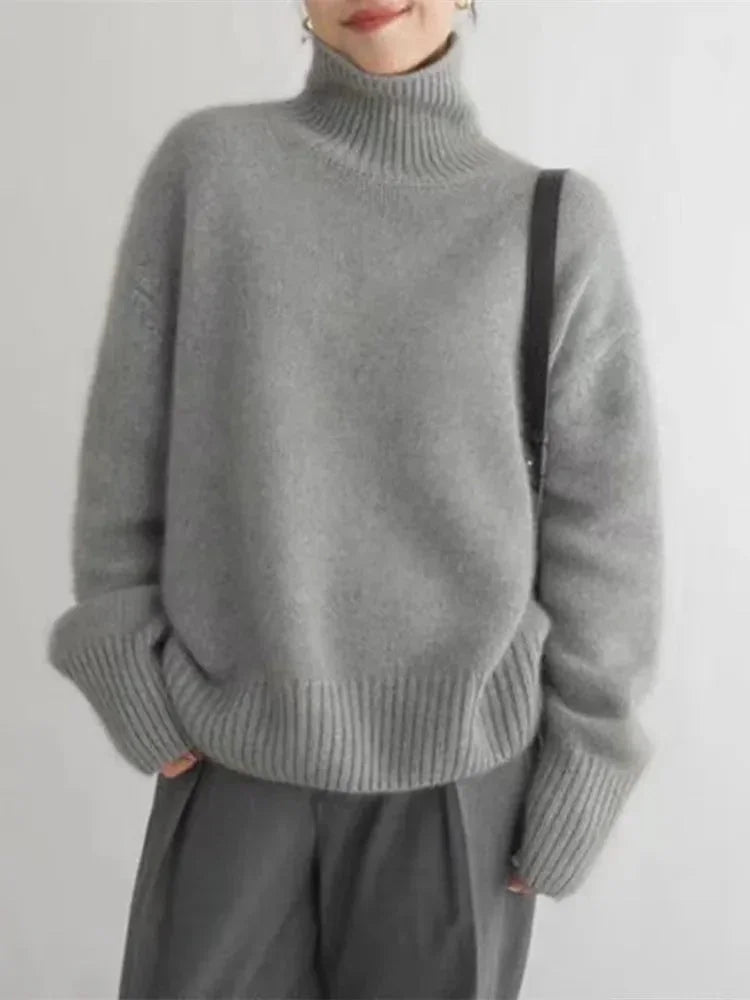 Women's Turtleneck Knit Sweater
