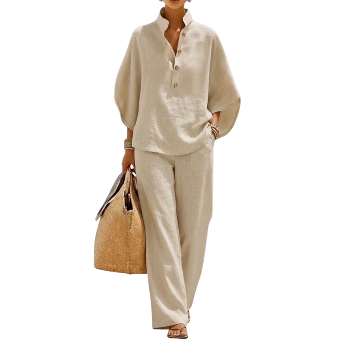 Women’s Relaxed Tunic Top and Pants Set