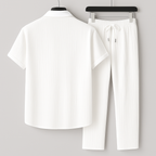 Men’s Textured Shirt and Pants Set