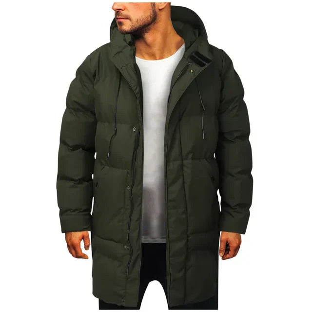 Men's Hooded Longline Winter Jacket