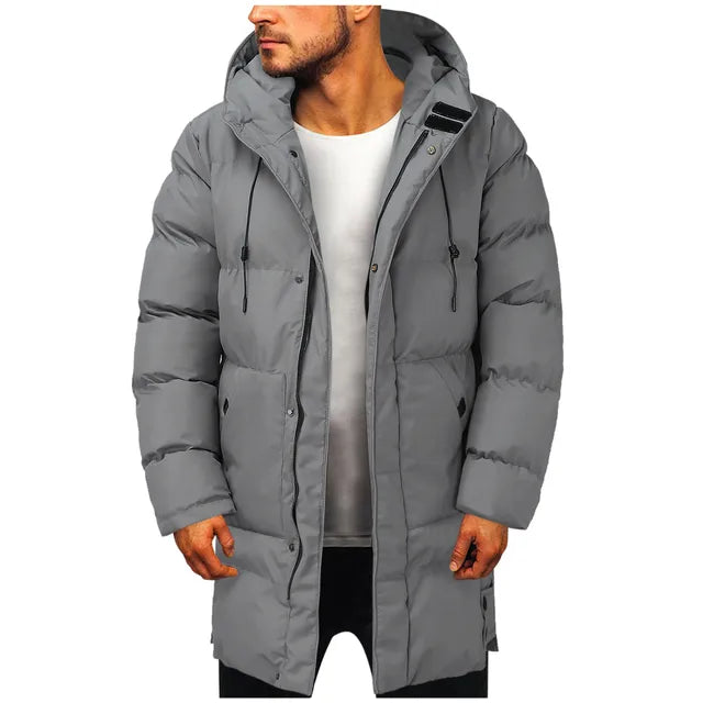Men's Hooded Longline Winter Jacket