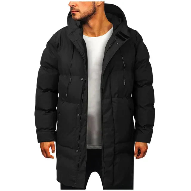 Men's Hooded Longline Winter Jacket