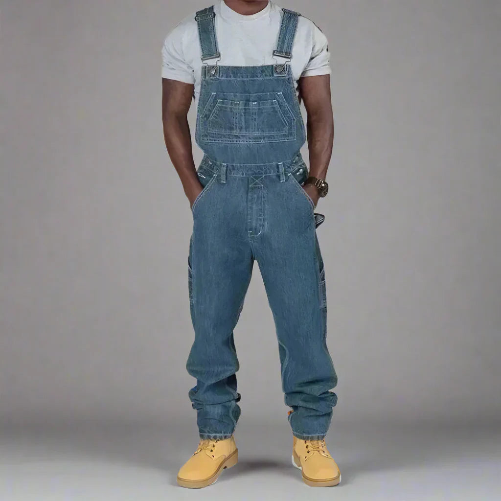 Men’s Relaxed Denim Bib Overalls