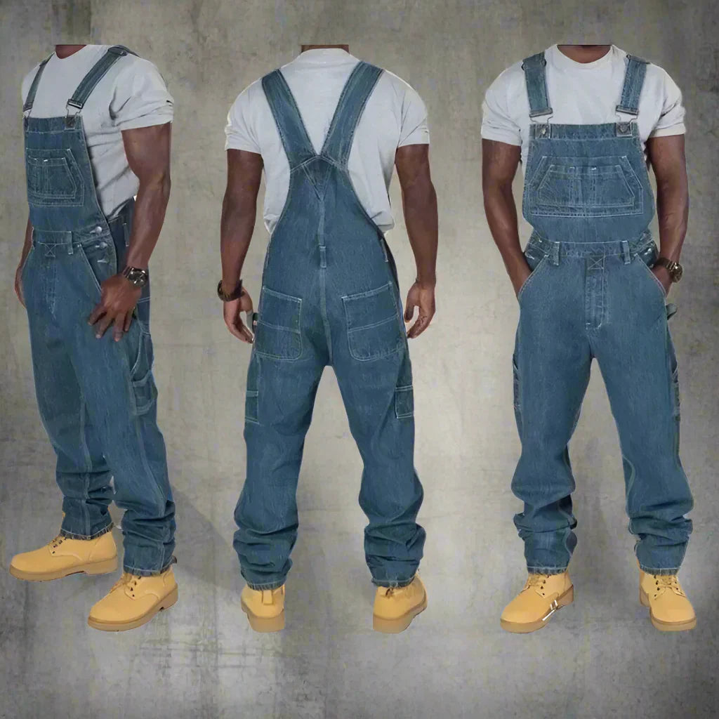 Men’s Relaxed Denim Bib Overalls