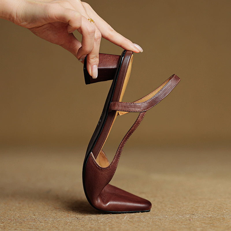 Women's Pointed Toe Slingback Low Heel Pumps