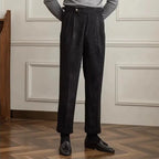 Men's Pleated Cuffed Dress Pants