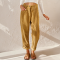 Women's High Waisted Straight Leg Corduroy Pants
