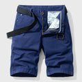 Men’s Belted Knee-Length Casual Shorts