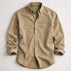 Men’s Casual Denim Button-Up Shirt