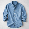 Men’s Casual Denim Button-Up Shirt