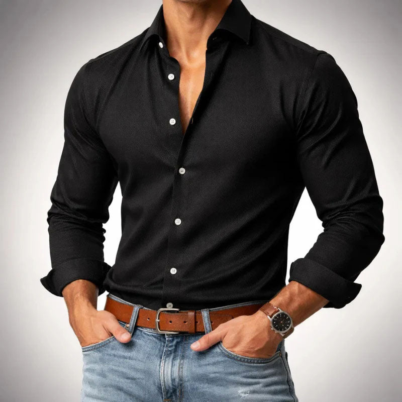 Men’s Slim Fit Button-Up Shirt