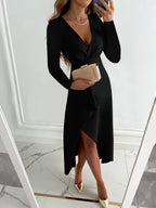 Women's Wrap Midi Dress