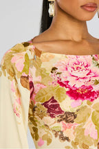 Women's Floral Long Sleeve Maxi Dress